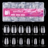 New cross-border nail art pieces, thin semi-frosted, scratch-free, European and American frosted false nails, 600 pieces Specification image